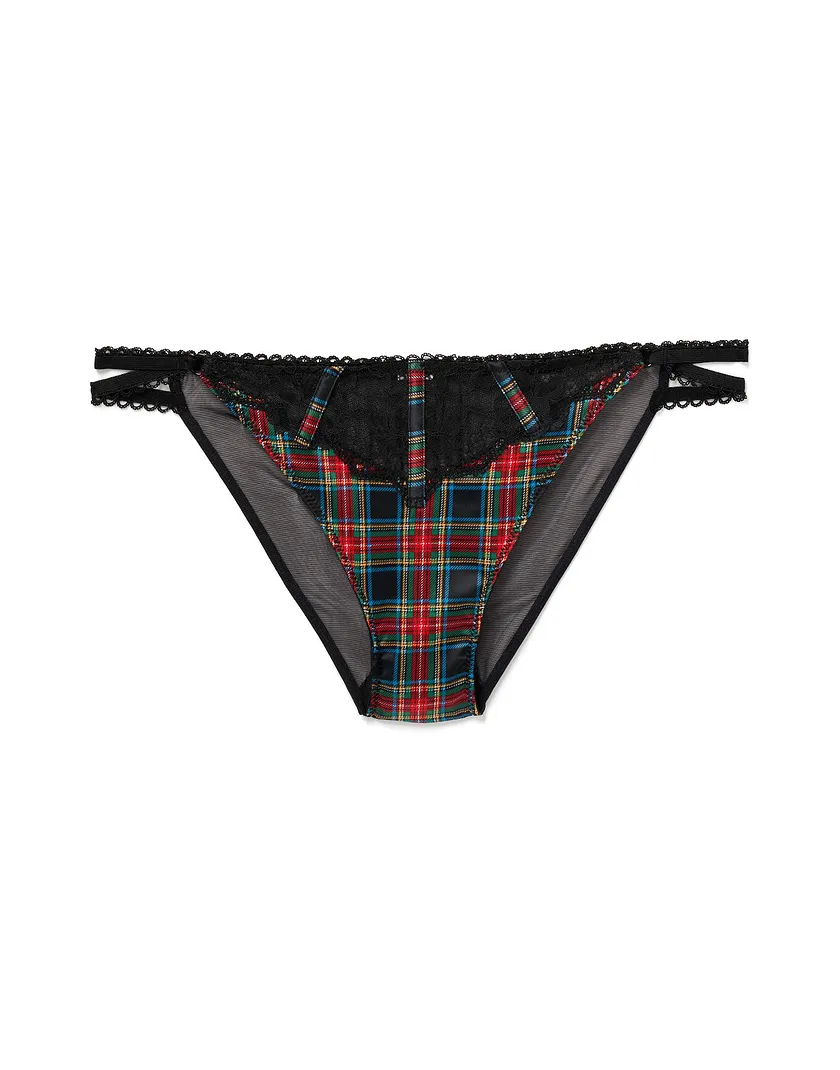 Rochelle Bikini Plaid Black panty bundle Still 1